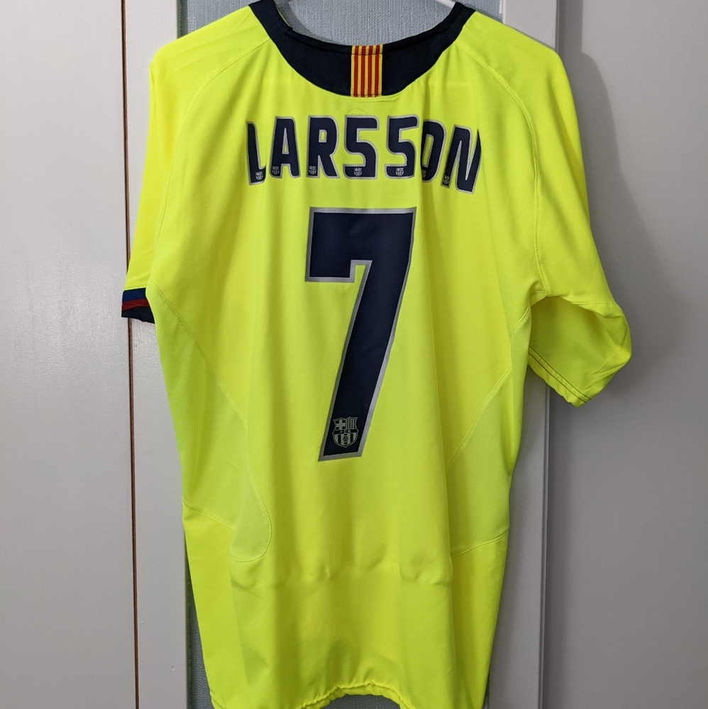 05/06 Barcelona Jersey #7 Larsson - Nike - 3rd kit